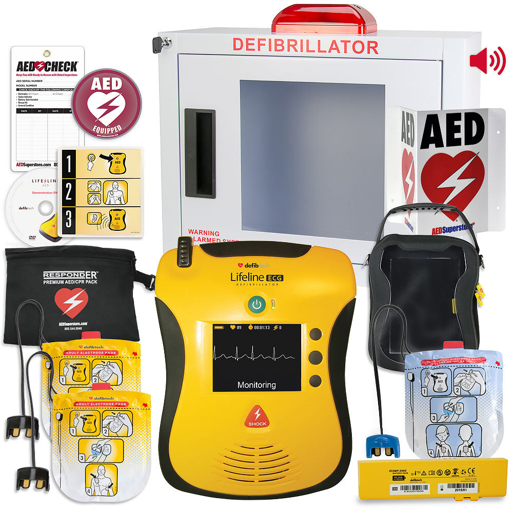 Defibtech Lifeline VIEW/ECG AEDs - Value Package For Church – Workday ...