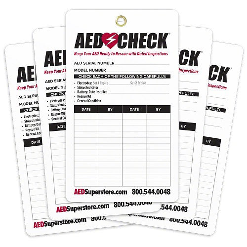 AED CHECK Tag (5 pack) - Resale Version