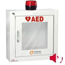 Load image into Gallery viewer, Cardiac Science Standard Size AED Cabinet With Audible Alarm And Strobe Light
