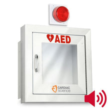 Load image into Gallery viewer, Cardiac Science Standard Size AED Cabinet With Audible Alarm And Strobe Light
