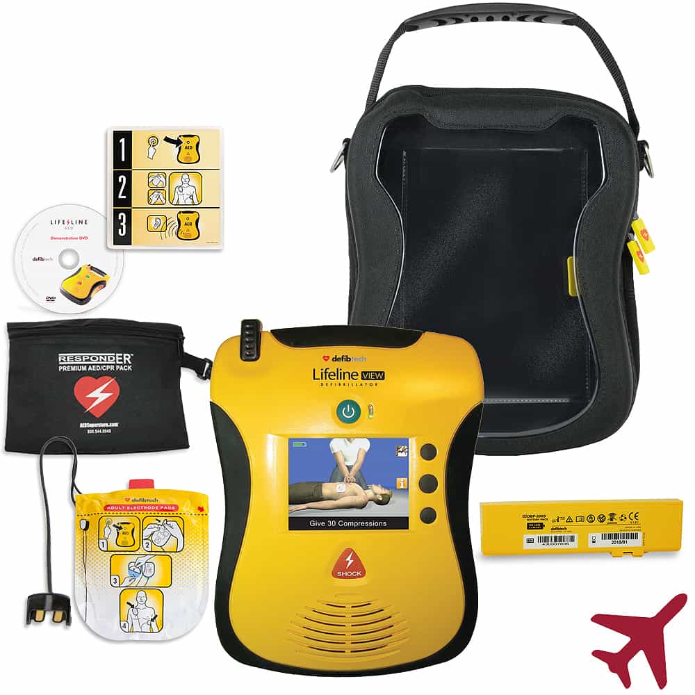 Defibtech Lifeline View AED for Aviation