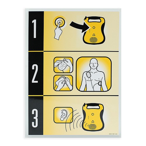 Defibtech Lifeline AED Quick Use Card