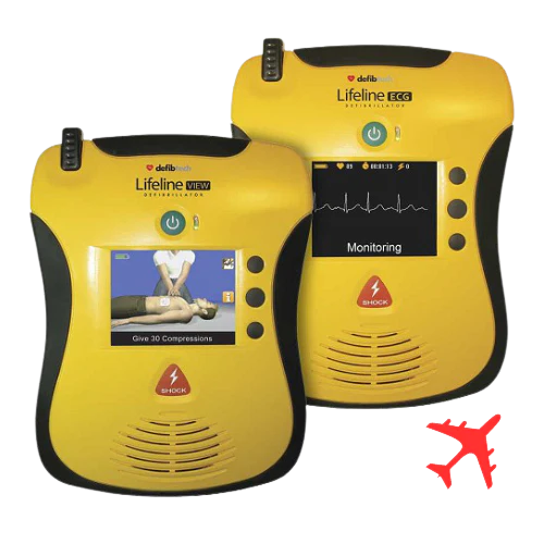 Defibtech Lifeline VIEW and ECG AED Aviation AED Defibrillator