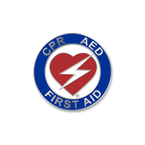 Heart CPR/AED/First Aid Certification Pin - 1