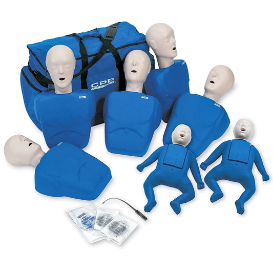 CPR Prompt 7 Packs: 5-Adult/Child & 2-Infant Combo Pack BLUE