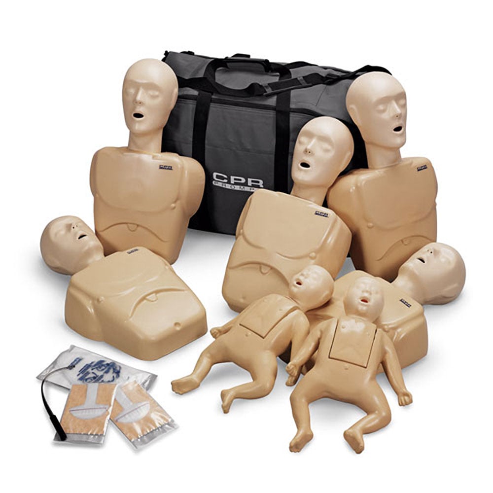 CPR Prompt 7 Packs: 5-Adult/Child & 2-Infant Combo Pack TAN