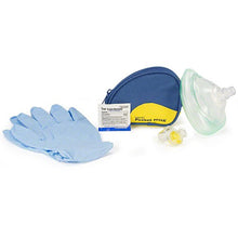 Load image into Gallery viewer, Laerdal Pocket Mask Gloves And Wipe In Blue Soft Pack
