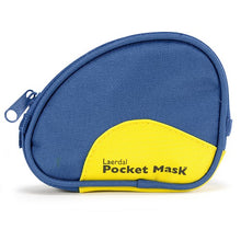 Load image into Gallery viewer, Laerdal Pocket Mask Oxygen Inlet Head Strap Gloves Wipe Blue Pack
