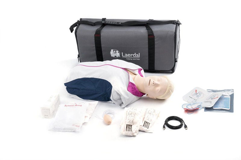 Laerdal Resusci Anne QCPR AED Torso With Carry Bag