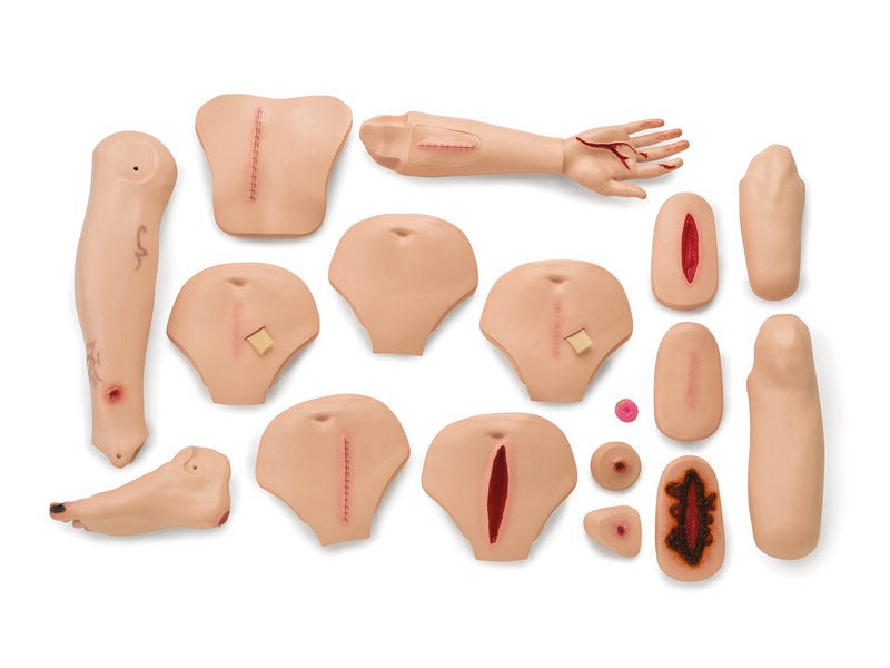 Laerdal Wound Care Assessment Set, Male Light Skin