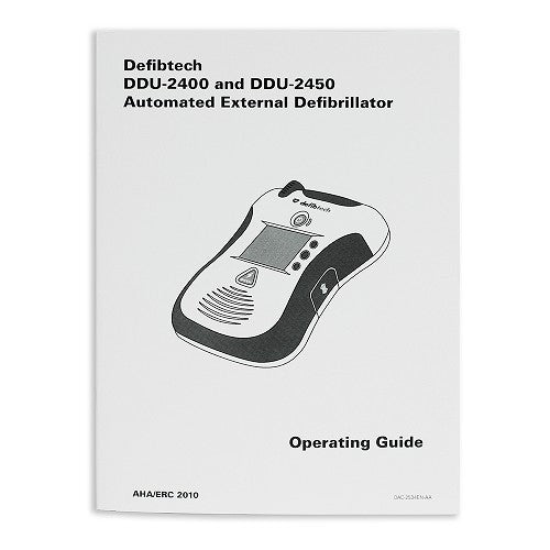 Operating Guide For Defibtech Lifeline ECG/PRO AED