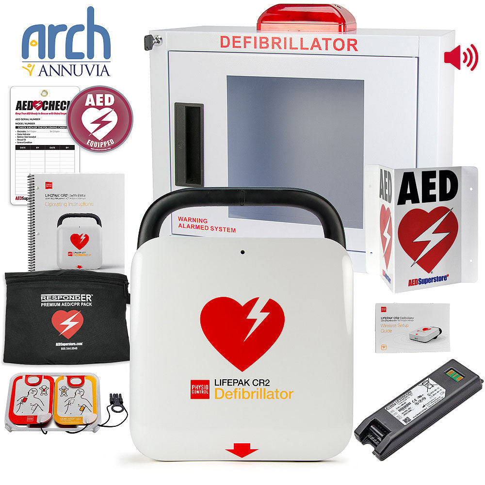 Physio-Control LIFEPAK CR2 AED Corporate Value Package