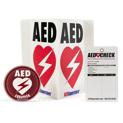 RespondER Premium AED Signage Pack