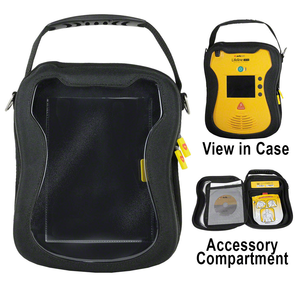 Soft Carry Case For Defibtech Lifeline VIEW/ECG/PRO AED