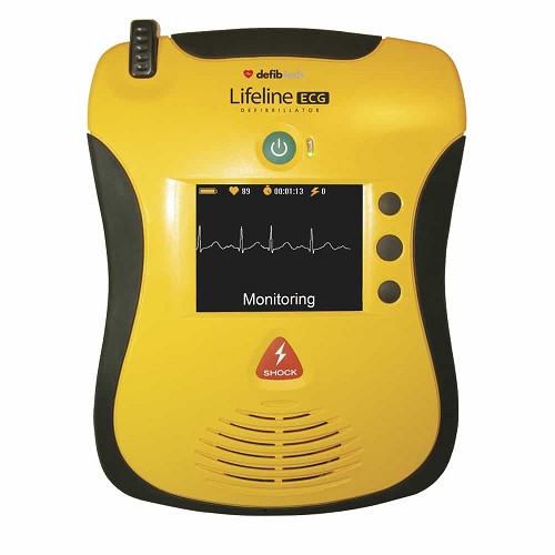 Defibtech Lifeline VIEW/ECG AED Defibrillator Front Side