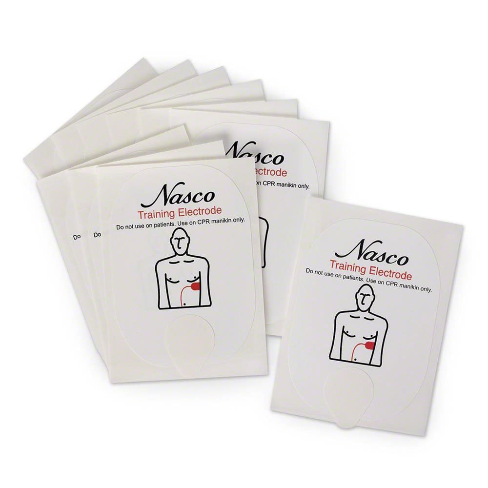Life/Form Replacement Adult Training Electrodes For The Universal AED Trainer By Nasco - 5 Pairs