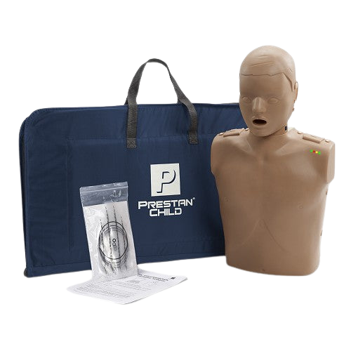 Child Dark Skin Manikin Single with CPR Monitor