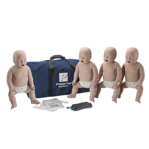 Infant Medium Skin Manikin 4-Pack with CPR Monitor