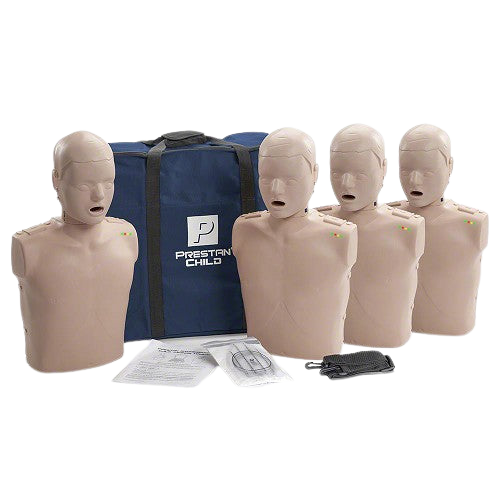 Professional Child Medium Skin Manikin 4-pack With Cpr Monitor