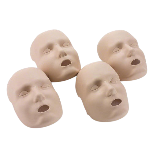 Prestan Replacement Medium Face Skins for the Professional Adult Medium Skin Manikin (4-Pack)