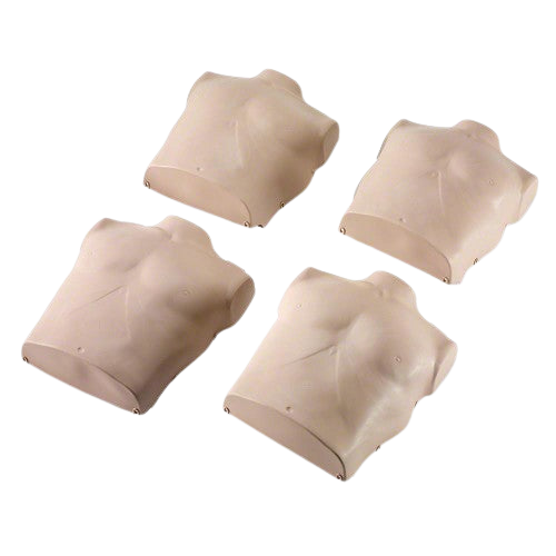 Prestan Replacement Medium Torso Skins for the Professional Medium Skin Adult Manikin (4-Pack)