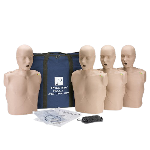 Professional Manikin Medium Skin Tone Adult 4-Pack with CPR Monitor