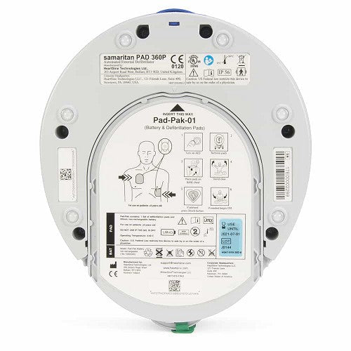 Samaritan PAD 350P And 360P AED Defibrillator Back Side