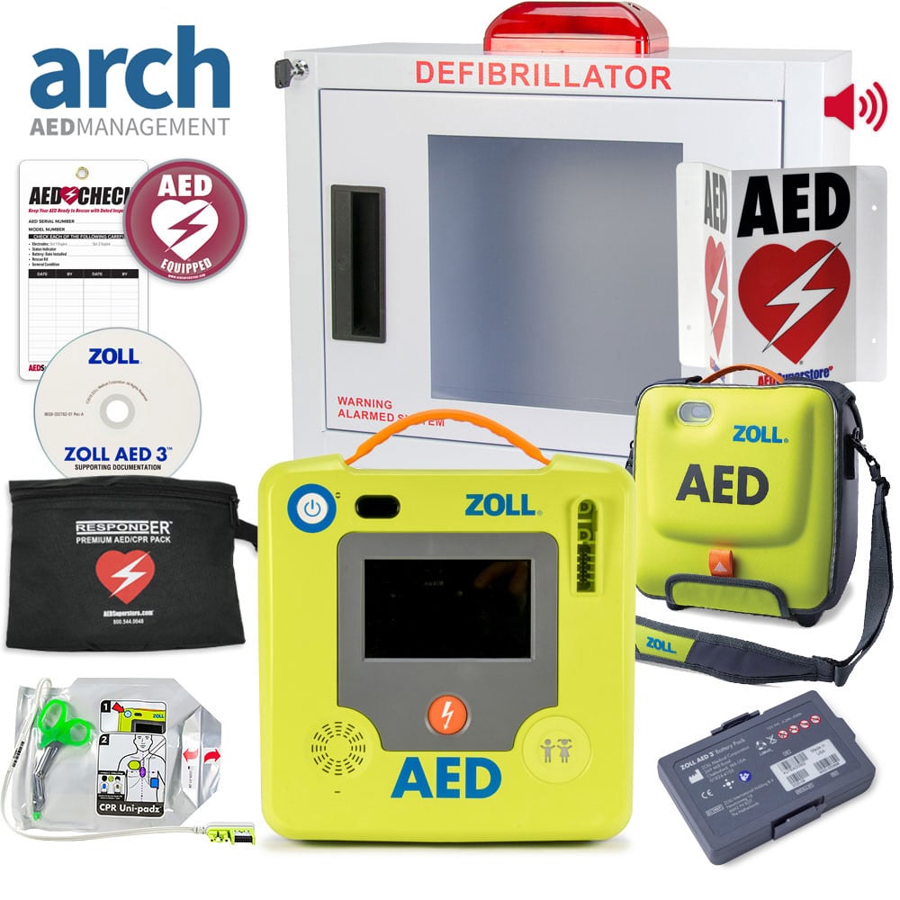 ZOLL AED 3 Corporate Value Package Strobe & Alarm Cabinet