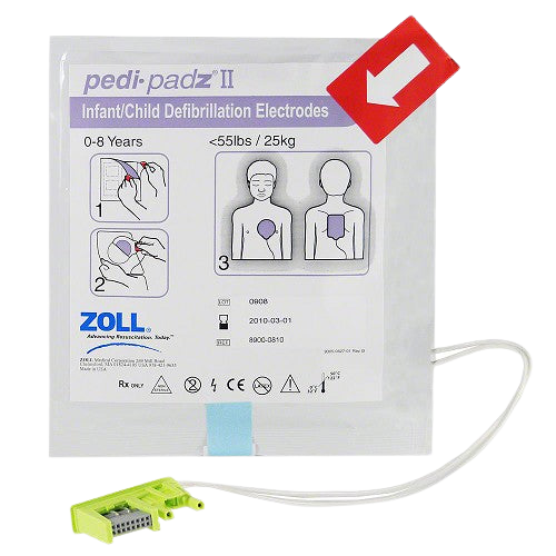 ZOLL Pedi-Padz II Pediatric Electrode Pads For AEDS